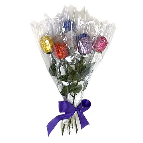 Foiled Chocolate Roses - All City Candy