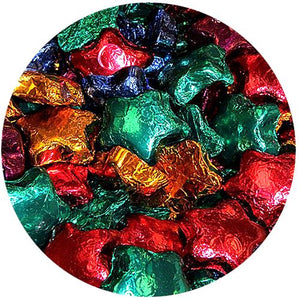 All City Candy Assorted Color Foiled Dark Chocolate Stars Bulk Bags Bulk Wrapped Madelaine Chocolate Company For fresh candy and great service, visit www.allcitycandy.com