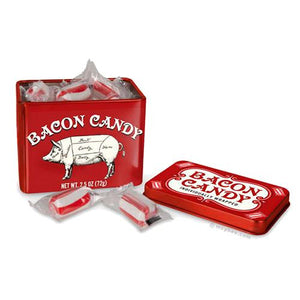 All City Candy Bacon Hard Candy - 2.5-oz. Tin Hard Archie McPhee For fresh candy and great service, visit www.allcitycandy.com