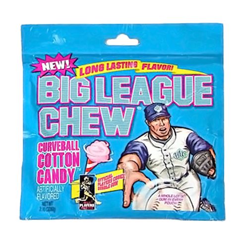 All City Candy Big League Chew Cotton Candy Bubble Gum - 2.12-oz. Bag Gum/Bubble Gum Ford Gum & Machine Company 1 Bag For fresh candy and great service, visit www.allcitycandy.com