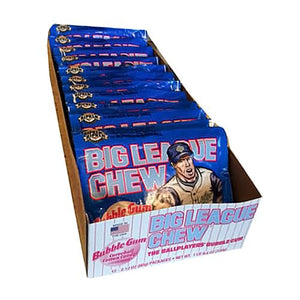 All City Candy Big League Chew Cotton Candy Bubble Gum - 2.12-oz. Bag Gum/Bubble Gum Ford Gum & Machine Company Case of 12 For fresh candy and great service, visit www.allcitycandy.com