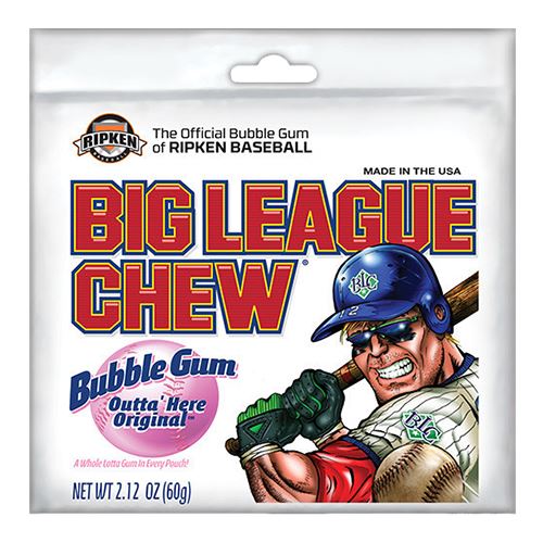 All City Candy Big League Chew Outta Here Original Bubble Gum - 2.12-oz. Bag Gum/Bubble Gum Ford Gum & Machine Company 1 Bag For fresh candy and great service, visit www.allcitycandy.com