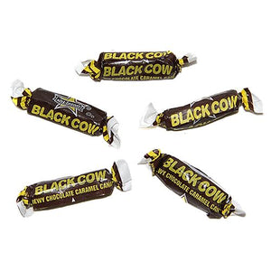 All City Candy Black Cow Bite Size Chewy Chocolate Caramel Candy - 3 LB Bulk Bag Bulk Wrapped Atkinson's Candy For fresh candy and great service, visit www.allcitycandy.com