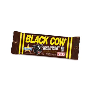 All City Candy Black Cow Chewy Chocolate Caramel Candy Bar 1.5 oz. Candy Bars Atkinson's Candy 1 Bar For fresh candy and great service, visit www.allcitycandy.com