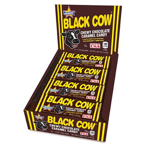All City Candy Black Cow Chewy Chocolate Caramel Candy Bar 1.5 oz. Candy Bars Atkinson's Candy Case of 24 For fresh candy and great service, visit www.allcitycandy.com