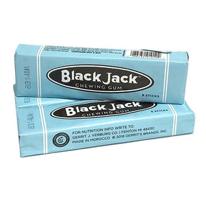 All City Candy Black Jack Chewing Gum - 5 Stick Pack Gum/Bubble Gum Gerrit J. Verburg Candy 1 Pack For fresh candy and great service, visit www.allcitycandy.com
