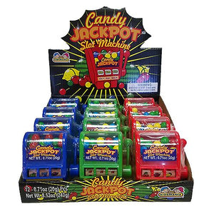 All City Candy Candy Jackpot Slot Machine Gumball Dispenser .71 oz. Novelty Kidsmania Case of 12 For fresh candy and great service, visit www.allcitycandy.com