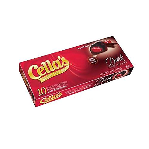 All City Candy Cella's Dark Chocolate Covered Cherries - 5-oz. Box Chocolate Tootsie Roll Industries 1 Box For fresh candy and great service, visit www.allcitycandy.com