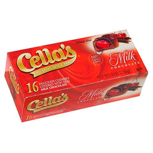 All City Candy Cella's Milk Chocolate Covered Cherries - 8-oz. Box Chocolate Tootsie Roll Industries For fresh candy and great service, visit www.allcitycandy.com