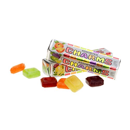 All City Candy Charms Assorted Squares - 1-oz. Package Hard Charms Candy (Tootsie) 1 Package For fresh candy and great service, visit www.allcitycandy.com