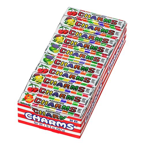 All City Candy Charms Assorted Squares - 1-oz. Package Hard Charms Candy (Tootsie) 1 Package For fresh candy and great service, visit www.allcitycandy.com