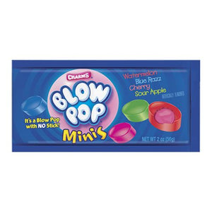 All City Candy Charms Blow Pop Minis Hard Charms Candy (Tootsie) 2-oz. Pouch For fresh candy and great service, visit www.allcitycandy.com