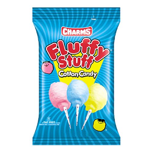 Charms Fluffy Stuff Scaredy Cats Cotton Candy