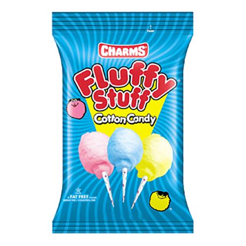 All City Candy Charms Fluffy Stuff Cotton Candy Cotton Candy Charms Candy (Tootsie) Case of 12 2.5-oz. Bags For fresh candy and great service, visit www.allcitycandy.com