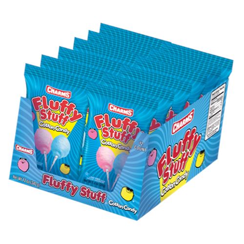 Fluffy Stuff Cotton Candy Pops - 48 ct.