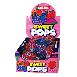 All City Candy Charms Sweet Pops Lollipops & Suckers Charms Candy (Tootsie) Case of 48 Pops For fresh candy and great service, visit www.allcitycandy.com