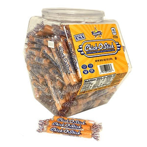 All City Candy Chick-O-Stick Crunchy Peanut Butter and Toasted Coconut Candy .35 oz. - Tub of 160 Candy Bars Atkinson's Candy For fresh candy and great service, visit www.allcitycandy.com
