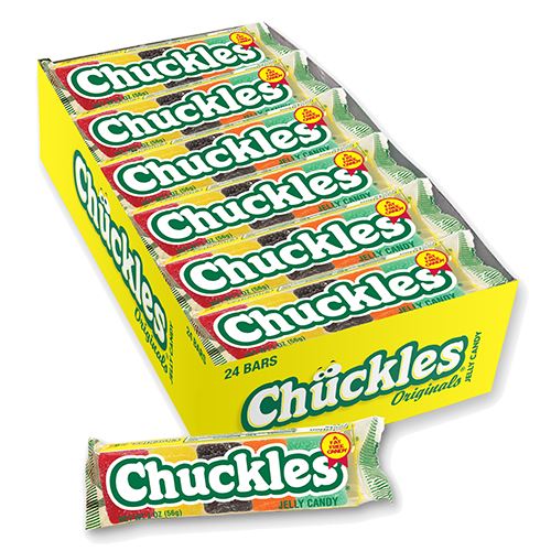Chuckles Assorted Fruit Jelly Candy Bars 2oz. Pack All City Candy