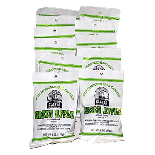 All City Candy Claeys Green Apple Old Fashioned Hard Candies - 6-oz. Bag Hard Claeys Candies 1 Bag For fresh candy and great service, visit www.allcitycandy.com