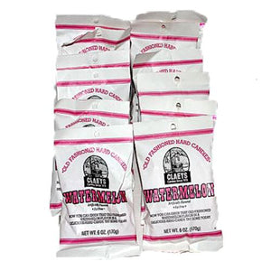 All City Candy Claeys Watermelon Old Fashioned Hard Candies - 6-oz. Bag Hard Claeys Candies Case of 12 For fresh candy and great service, visit www.allcitycandy.com