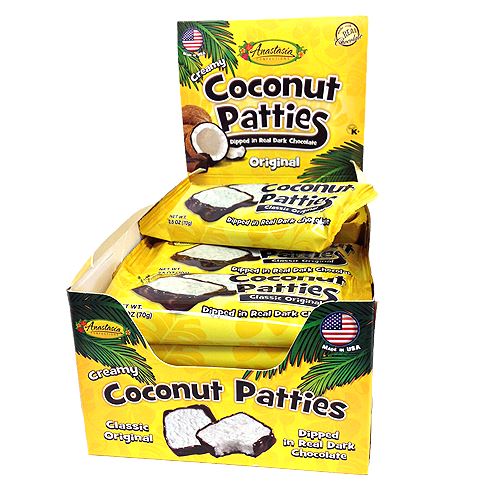 All City Candy Classic Original Coconut Patties 2-Pack 2.5-oz. Candy Bars Anastasia Confections 1 Pack For fresh candy and great service, visit www.allcitycandy.com