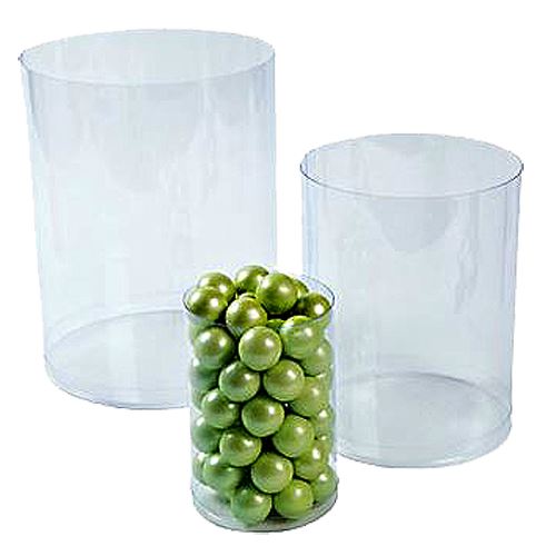 All City Candy Clear Plastic Cylinder Candy Buffet Buckets - Set of 6 Candy Buffet Supplies Fun Express Default Title For fresh candy and great service, visit www.allcitycandy.com