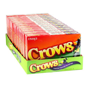 All City Candy Crows Licorice Flavored Gumdrops - 6.5-oz. Theater Box Theater Boxes Tootsie Roll Industries Case of 12 For fresh candy and great service, visit www.allcitycandy.com
