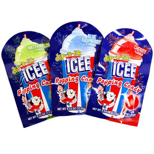All City Candy Dip-n-lik ICEE Popping Candy with Lollipop Novelty Koko's Confectionery & Novelty 1 Package For fresh candy and great service, visit www.allcitycandy.com