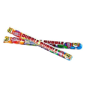 All City Candy Dubble Bubble Assorted Fruit Flavored Gumballs 12-Ball Tube Gum/Bubble Gum Concord Confections (Tootsie) 1 Tube For fresh candy and great service, visit www.allcitycandy.com