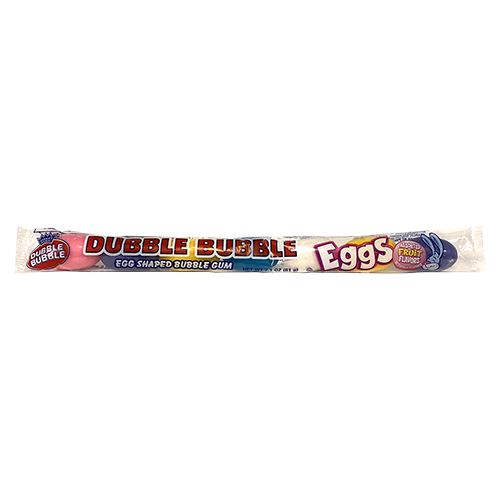 All City Candy Dubble Bubble Eggs Egg-Shaped Bubble Gum - 2.1-oz. Tube 1 Tube Easter Concord Confections (Tootsie) For fresh candy and great service, visit www.allcitycandy.com