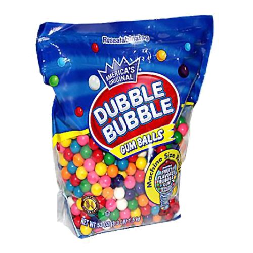 All City Candy Dubble Bubble Gumballs Machine Size Refills - 3.3 LB Bulk Bag Bulk Unwrapped Concord Confections (Tootsie) For fresh candy and great service, visit www.allcitycandy.com
