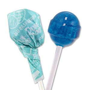 All City Candy Dum Dums Color Party Light Blue Blu Raspberry Lollipops - Bag of 75 Lollipops & Suckers Spangler For fresh candy and great service, visit www.allcitycandy.com