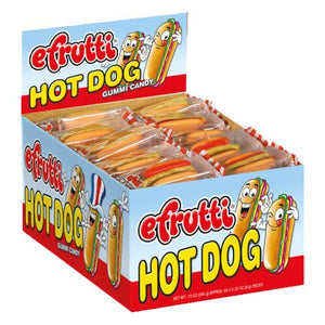 All City Candy efrutti Gummi Hot Dog - Case of 60 Gummi efrutti For fresh candy and great service, visit www.allcitycandy.com