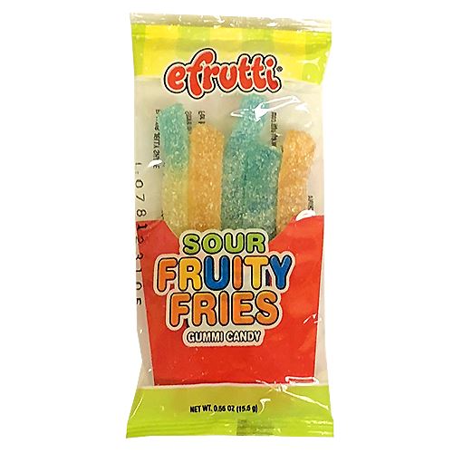 All City Candy efrutti Sour Fruity Fries Gummi Candy .55 oz. - Case of 48 Gummi efrutti For fresh candy and great service, visit www.allcitycandy.com