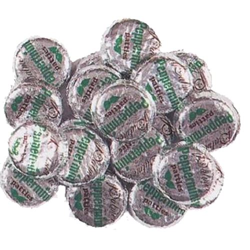 All City Candy Foil Wrapped Peppermint Patties - 3 LB Bulk Bag Bulk Wrapped R.M. Palmer Company For fresh candy and great service, visit www.allcitycandy.com
