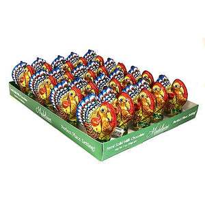 All City Candy Foiled Solid Milk Chocolate Turkey 1 oz. Thanksgiving Madelaine Chocolate Company Case of 20 For fresh candy and great service, visit www.allcitycandy.com