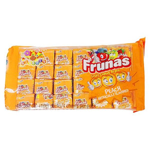 All City Candy Frunas Peach Fruit Chews - Pack of 48 Chewy Albert's Candy Default Title For fresh candy and great service, visit www.allcitycandy.com