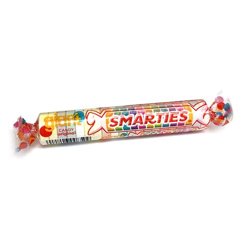 All City Candy Giant Smarties Candy Roll 1 oz. - Case of 34 Smarties Candy Company For fresh candy and great service, visit www.allcitycandy.com