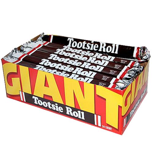 All City Candy Giant Tootsie Roll - 3-oz. Bar Chewy Tootsie Roll Industries 1 Bar For fresh candy and great service, visit www.allcitycandy.com