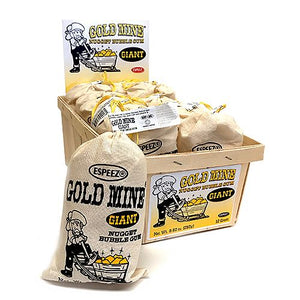All City Candy Gold Mine Giant Nugget Bubble Gum - 8.82-oz. Bag Gum/Bubble Gum Espeez Case of 12 For fresh candy and great service, visit www.allcitycandy.com