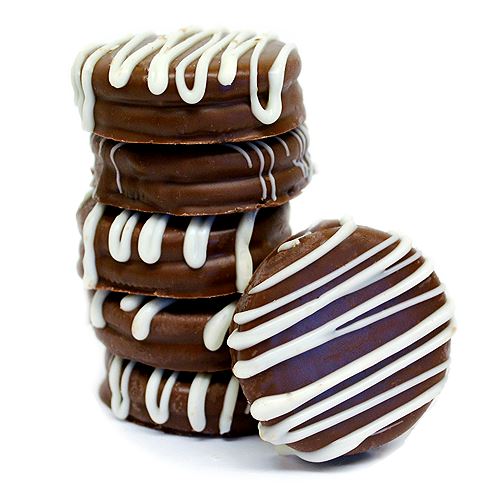 For fresh candy and great service, visit www.allcitycandy.com - Gourmet Chocolate Covered Oreo Cookies - 6-Piece Gift Box