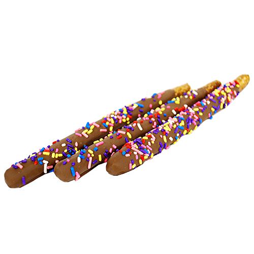 All City Candy Gourmet Milk Chocolate Covered Sprinkled Pretzel Rods Pretzalicious All City Candy For fresh candy and great service, visit www.allcitycandy.com
