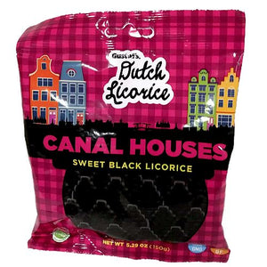 All City Candy Gustaf's Dutch Black Licorice Canal Houses - 5.29-oz. Bag Licorice Gerrit J. Verburg Candy For fresh candy and great service, visit www.allcitycandy.com
