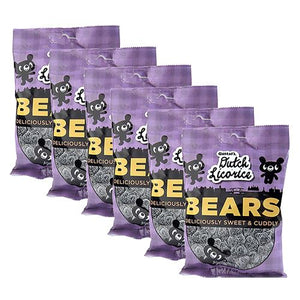 All City Candy Gustaf's Dutch Licorice Bears - 5.2-oz Bag Licorice Gerrit J. Verburg Candy Pack of 6 For fresh candy and great service, visit www.allcitycandy.com