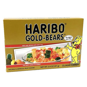 All City Candy Haribo Gold-Bears Gummi Candy - 3.4-oz. Theater Box Theater Boxes Haribo Candy For fresh candy and great service, visit www.allcitycandy.com