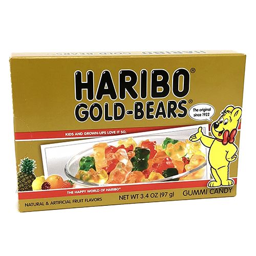 All City Candy Haribo Gold-Bears Gummi Candy - 3.4-oz. Theater Box Theater Boxes Haribo Candy For fresh candy and great service, visit www.allcitycandy.com