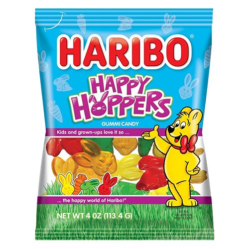 All City Candy Haribo Happy Hoppers Gummi Candy - 4-oz. Bag Easter Haribo Candy For fresh candy and great service, visit www.allcitycandy.com
