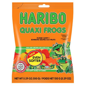 All City Candy Haribo Kosher Quaxi Frogs Gummi Candy - 5.29-oz. Bag Gummi Paskesz Candy Co. For fresh candy and great service, visit www.allcitycandy.com