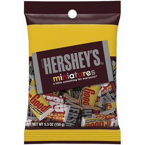 All City Candy Hershey's Miniatures Candy Bars - 5.3-oz. Bag Candy Bars Hershey's For fresh candy and great service, visit www.allcitycandy.com