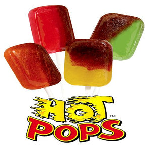 All City Candy Hot Pops Lollipops 0.77 oz. - Case of 24 Lollipops & Suckers Cima Confections For fresh candy and great service, visit www.allcitycandy.com